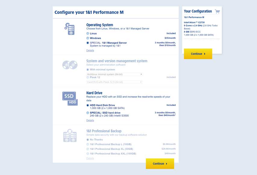 1 and 1 server configuration 1 and 1 server configuration